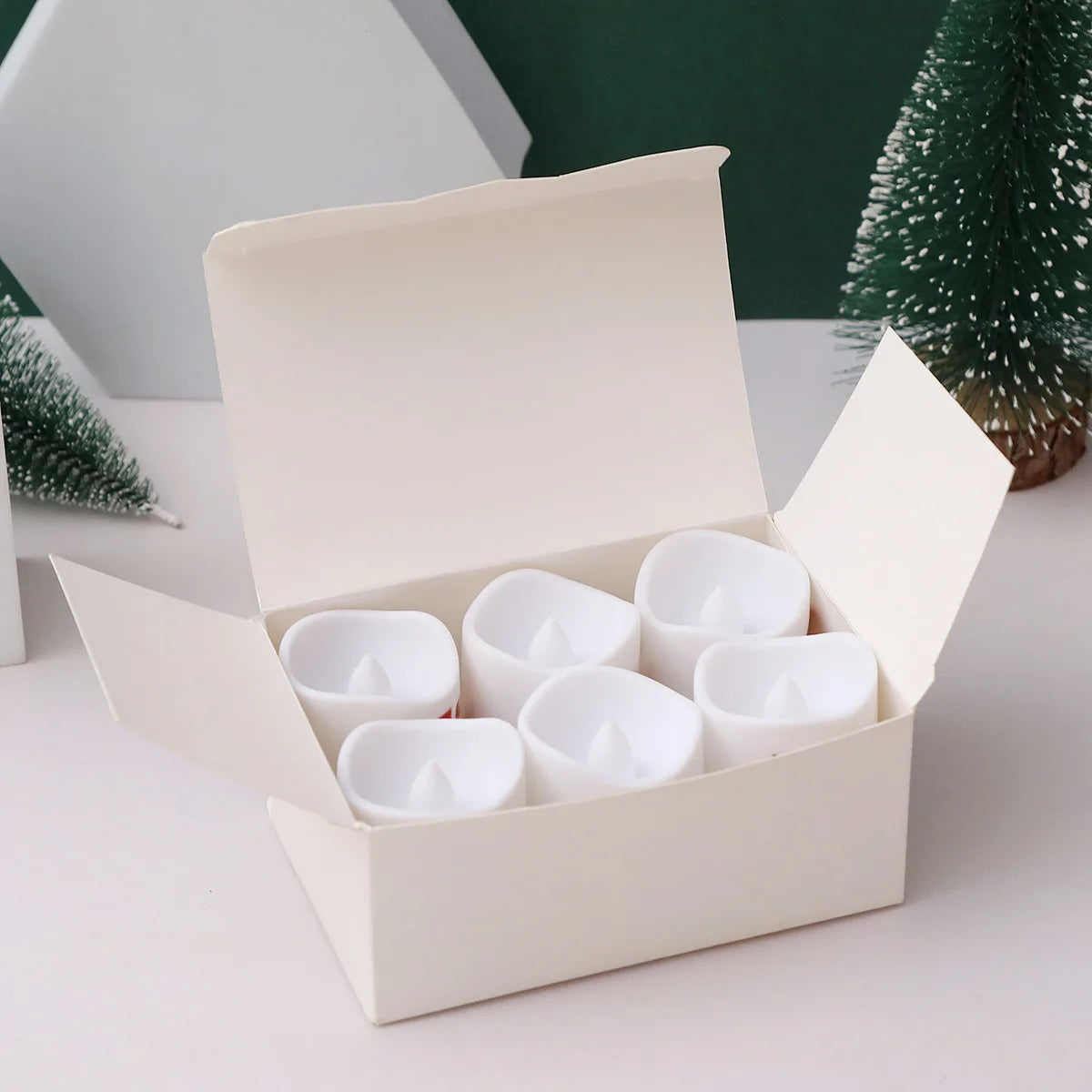 Christmas Candle Set Old Man Tree Snowman Christmas Eve Carnival Romantic Ornaments Light Led Christmas Decoration Candles Light